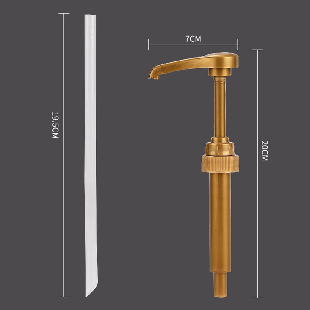 8ks PP Lis na plastový sirup na sirup Typ Praktický dávkovač omáčky Čerpadlo na sirup na kávu
