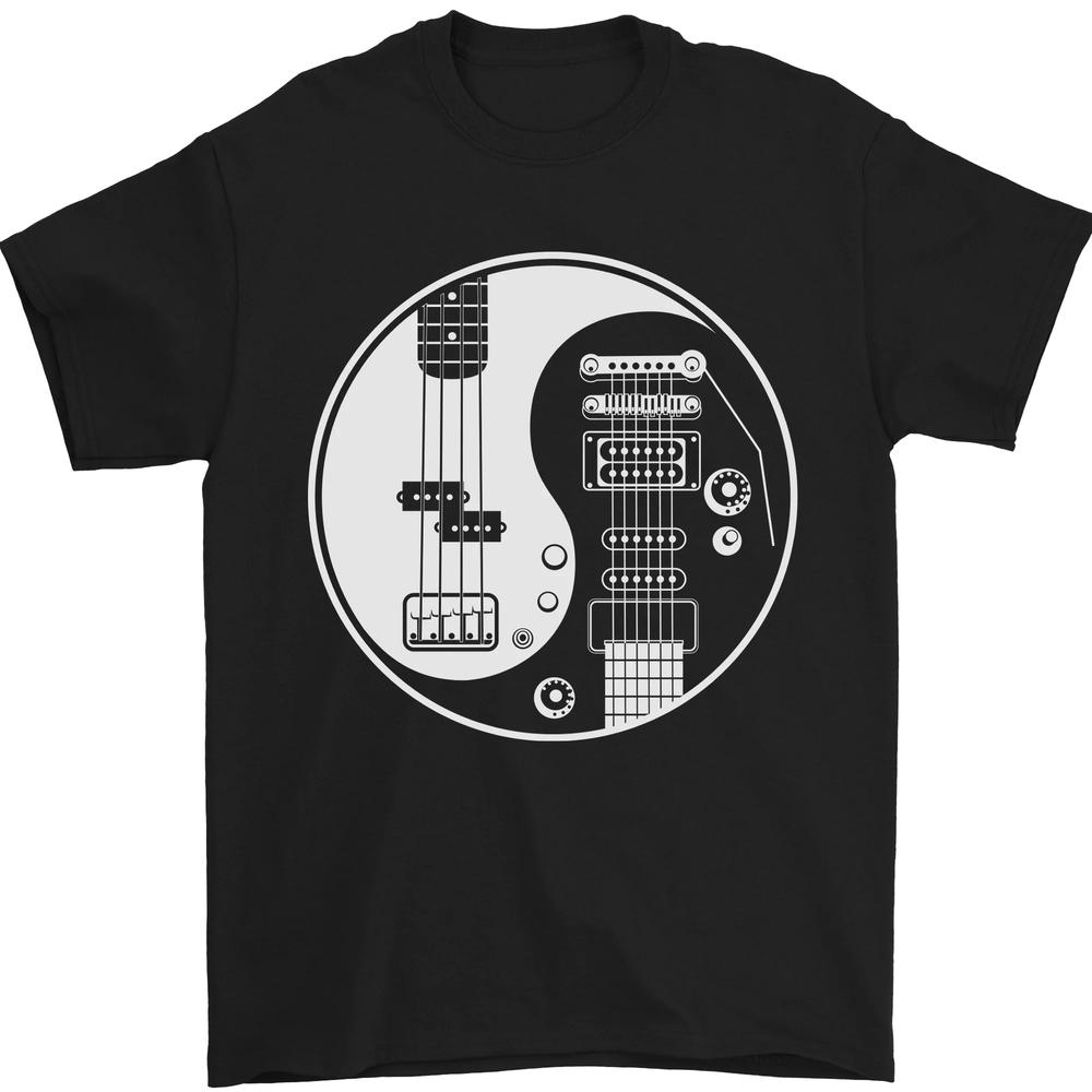 

Футболка унисекс Guitar Ying Yang Guitarist Electric Bass S
