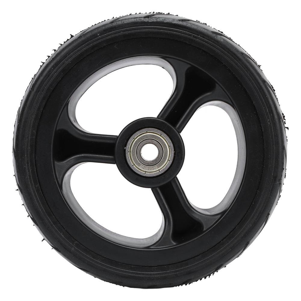 5 Inch Trolley Wheel Inner 8mm Grass Trimmer Wheel Durable Solid Rubber Wheel  Grass Trimmer
