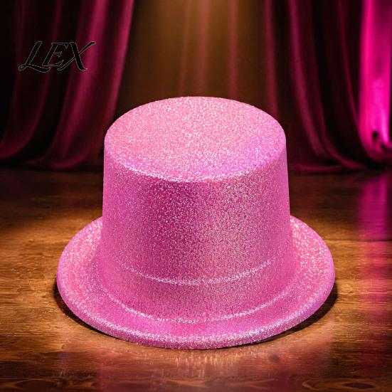 Colorful Sparkly Hats for Group Performances Shiny Top Hats, Glitter Hat Adult Kids, Magician Hat, Victorian Dress Up Christmas Halloween Party