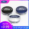Autoaufkleber Ford 54mm Autoemblem Original Radnabendeckel Autoemblem Rad für Ford Focus MK2 Fiesta Mondeo Shelby Kuga Ecosport