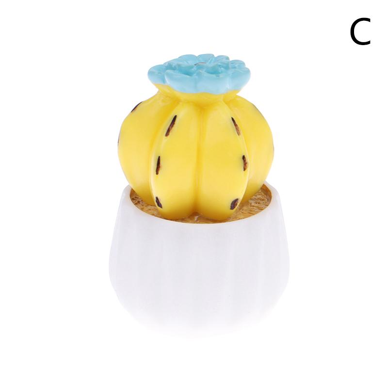 

Милое зеленое растение кактус маленький горшечный орнамент гаджет украшение для автомобиля интерьер