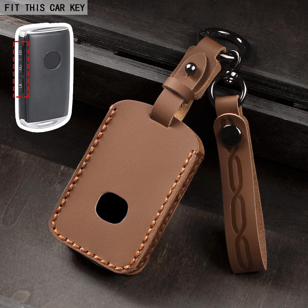 Leather Key Case Shell Fob for Mazda 3 Alexa CX4 CX5 CX-5 CX8 CX-30 CX30 2019 2020 Protector Accessories