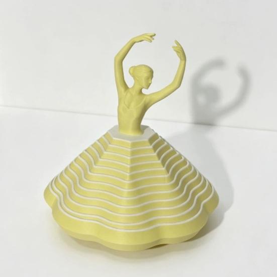 3D Printed Spinning Ballerina Fidget Toy Ballet Dancer Spinner Kinetic Desk Toy Expanded Sensory Stress Relief Toy for Home Office