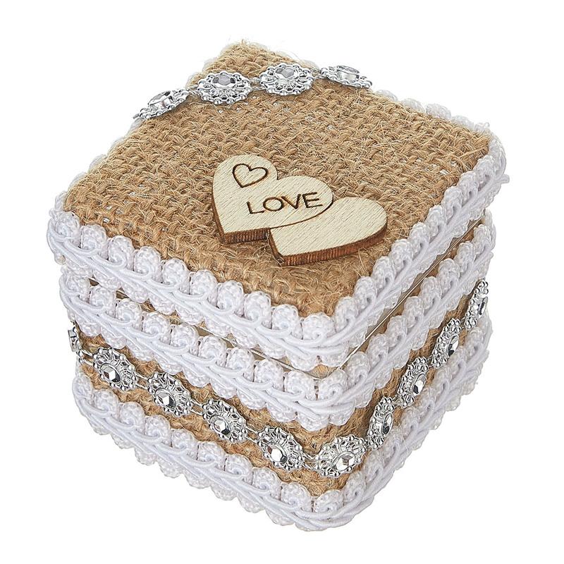 

1 шт. Деревянная подставка LOVE с 2 слотами для обручальных винтажных колец, держатели для свадебных колец, День святого Валентина 1pc