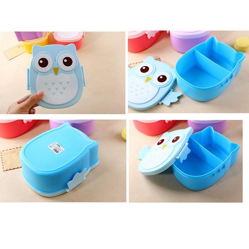 1pc Household Kitchen Plastic Children'S Student Lunch Box Portable Food Container Tableware Bento Box Lunch Box