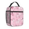 Bestselling Coquette Ribbons Bows Solid Color Outdoor Lunch Bag Family Outing Food Tote Bag