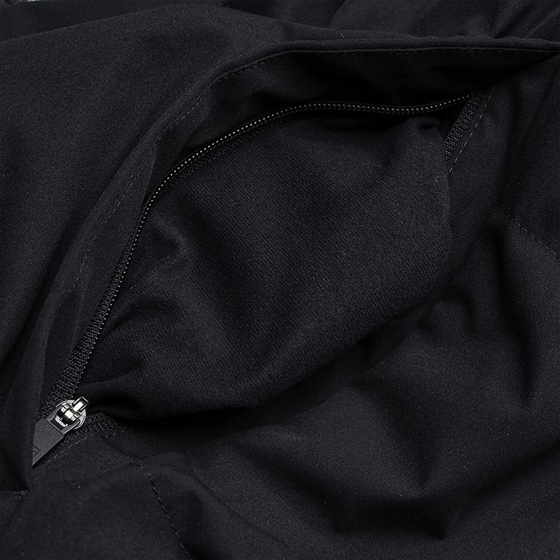 Men's FILA ESSENTIAL Down Jackets Men's Jet Black Hooded (Non-detachable) Moderate Straight Fit