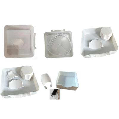 Bandeja Superior para Lavadora para Control de Humedad en Lavandería, Juego de Bandejas de Drenaje para Lavadora en Plástico Moldeado Blanco