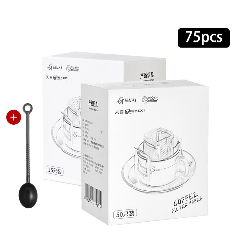 50 handgefertigte Kaffeefilterbeutel in Lebensmittelqualität zum Aufhängen, Einweg-Kaffeefilterbeutel für Espressomaschinen