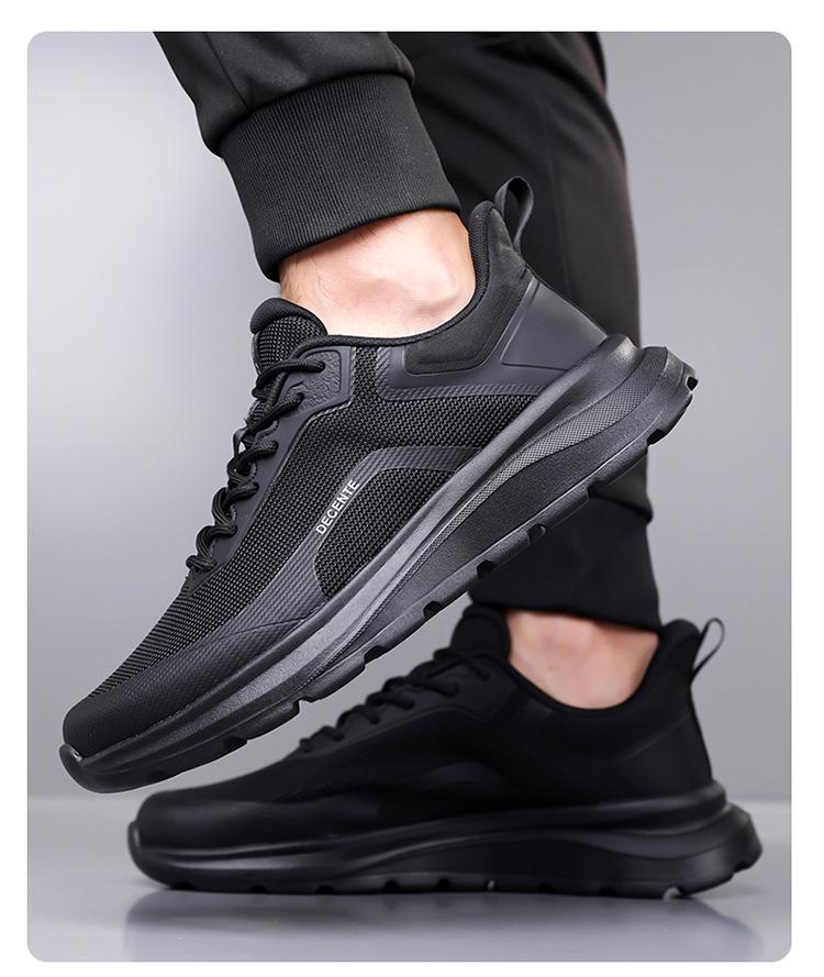 Męskie jesienne buty trekkingowe i górskie z niską cholewką z siateczki - Oddychające, antypoślizgowe, codzienne sneakersy do chodzenia