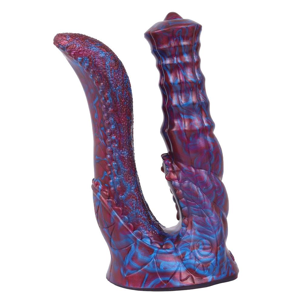 Large Double-headed Snake Dildo Posterior Anal Plug Anal Pussy Dual Purpose Dildo Male Female Toys Adult Erotic Sex Toys