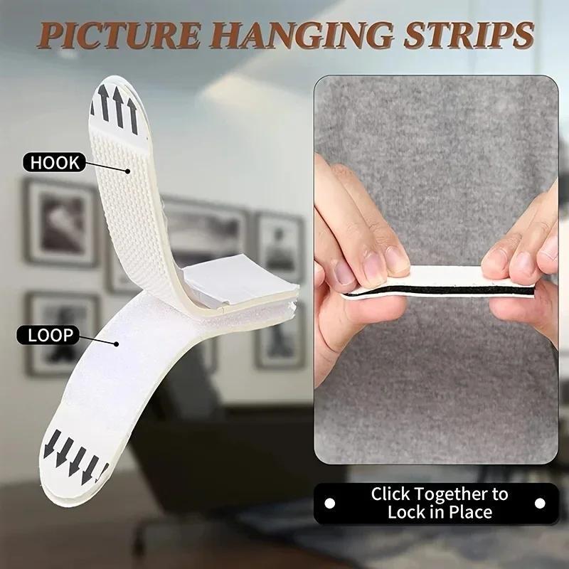 Tape Double Sided Strips Adhesive Hanging Mounting Picture Wall Stickers Sticky Removable Duty Heavy Pads Sticker Poster Frame