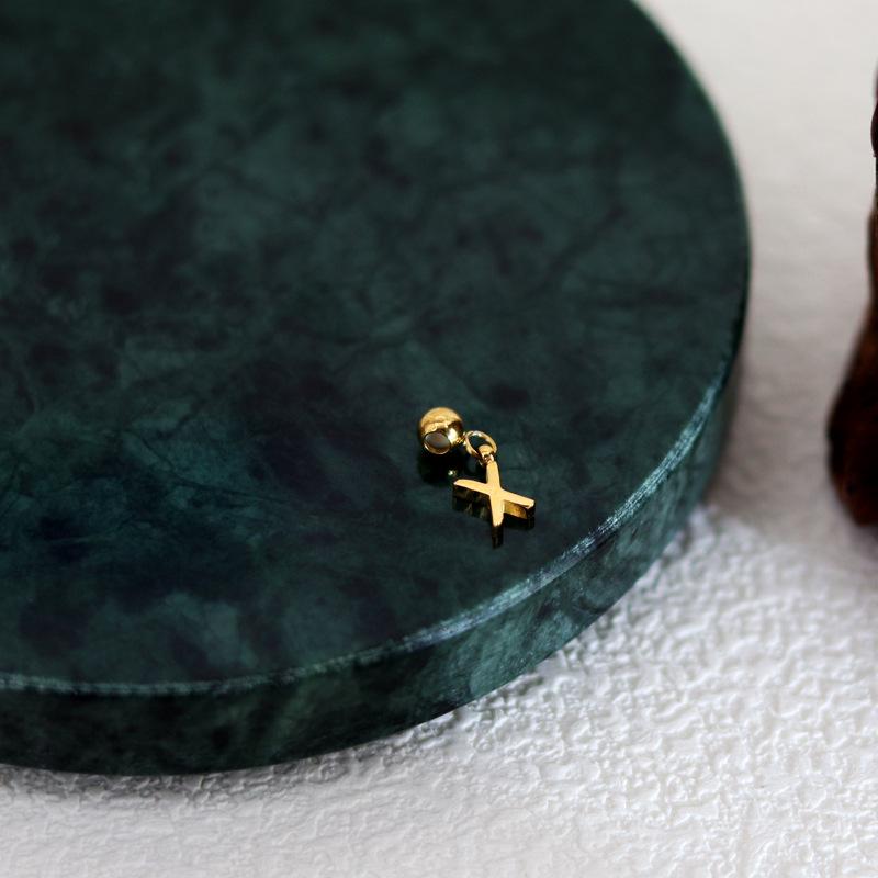 DIY Letter Necklace: 26 English Letter Pendant, Pull-Out Chain, Personalized Single Pendant Accessories