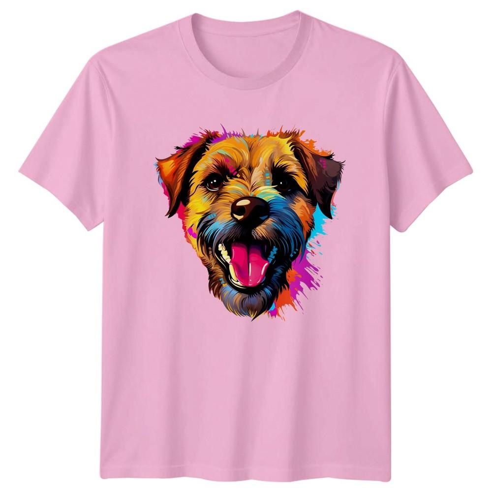 Colorful Terrier Dog TShirt Pet Lover Gift For Him And Her