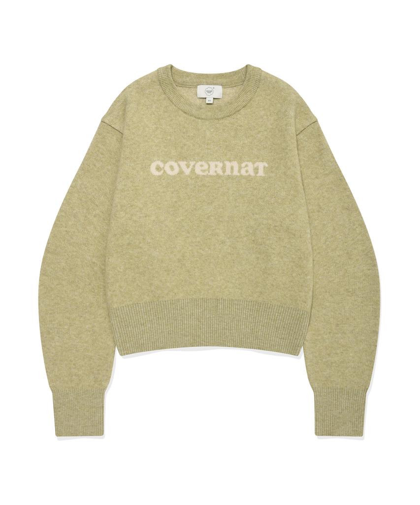 COVERNAT WOMAN Cooper Logo Knit Light Green