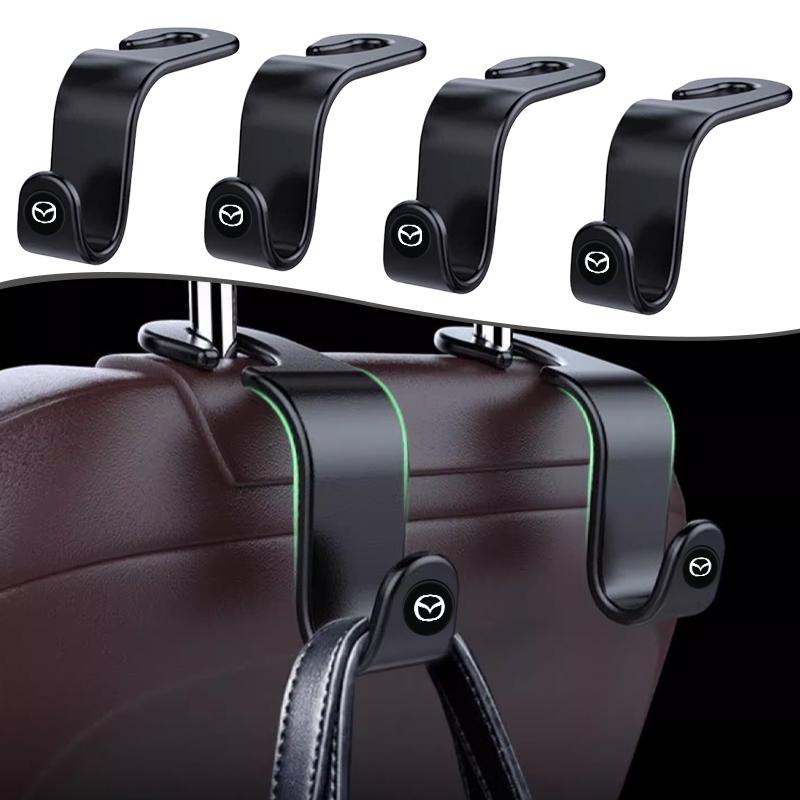 2025 Heiß 2 Stück Autositzhaken Innenraum Hinten Tragbar Hängende Tasche Halter Aufbewahrungstasche Für Mazda 3 Alexa CX-30 CX30 CX5 CX 5 CX-5 CX8