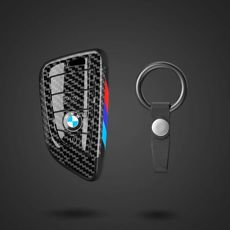 Key Case Cover Fibler Silicone For BMW X1 X3 X4 X5 X6 F15 F16 F48 G30 G38 525 540 740 1 2 5 7 Series 218i Case