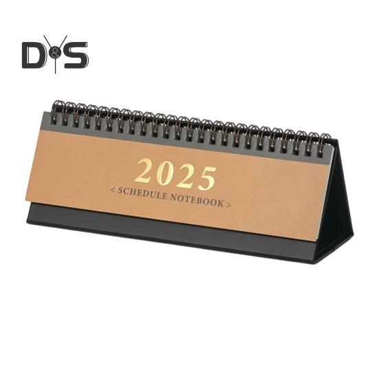 

Маленький настольный календарь 2025 года, мини-перекидной настольный календарь на 12 месяцев, планировщик, блокнот для школьных и домашних офисных принадлежностей кофейный