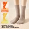 Women's Wool Socks Autumn Winter Mid-Calf Fleece Thickened Terry Socks Cold-Resistant Warm Long Socks