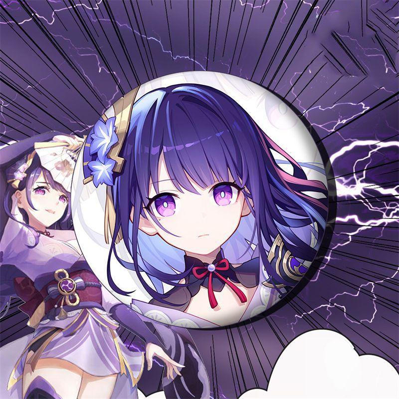 Captivating Fashion Jewelry Badge Featuring Cartoon Animation Brooch From Genshin Impact