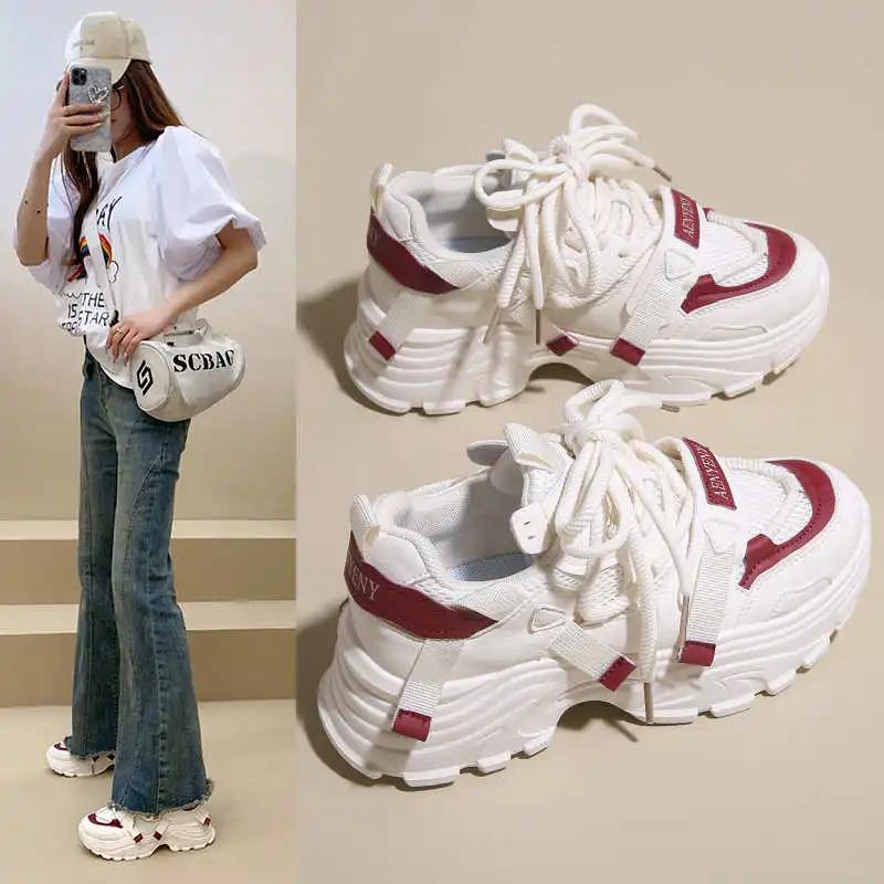 Summer Round Tip Womens Name Brand Sneakers Skate Shoes Gray Boot Sport Novelty Funny Shouse Athletic 2025summer Tenisky