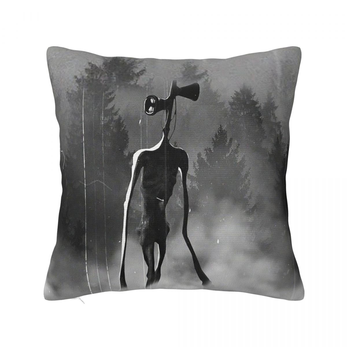 Siren Head Osepanhead Square Pillowcase Pillow Cover Polyester Cushion Decor Comfort Throw Pillow for Home Sofa 30x30 cm 12x12 in