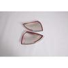 Chrome Rearview Mirror Side Lid Frame Cover Trim For - Hyundai Sonata