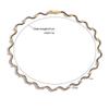 HECHENG,Fashion Enamel Chains Necklace Bracelet Zircon Sets Brass Chain Wave Multicolor Women Wholesale Wedding Gifts