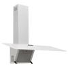 Wall-mounted Hood - Steel and Tempered Glass - 90 Cm - White - 3 Speeds - LED Light