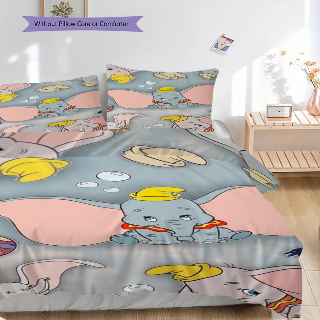 Dumbo'S Whimsical Circus Adventure Bedding 1 Duvet Cover 2 Pillowcase Without Core Duvet Cover And Pillowcase Bedding Set