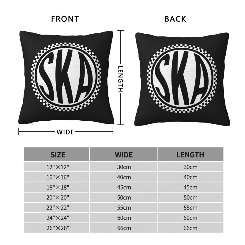 Custom Modern Ska Sofa Cushion Cover Polyester Jamaica Music Pillow Case