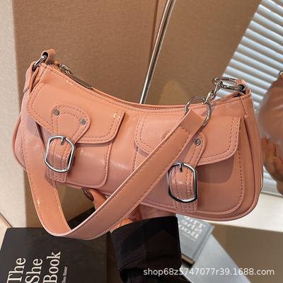 Baguette Bag Feeling Retro Niche Bag 2025 Popular New Autumn and Winter Underarm Shoulder Bag Women's Korean Version Small Square Bag