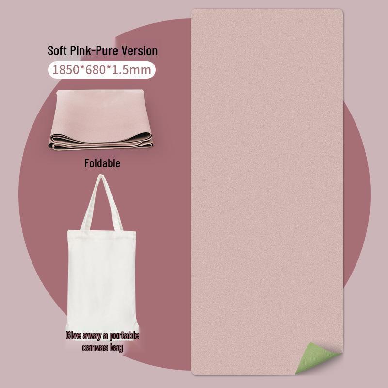 Portable 1.5mm Coconut Fiber Non-Slip Yoga Mat, Natural Rubber, PU - Ideal for Women
