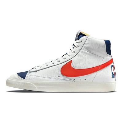 NBA x Blazer Mid 77 EMB 75° Anniversario - Knicks Sneakers da Uomo Bianco Arancione Blu-Void DD8025-100