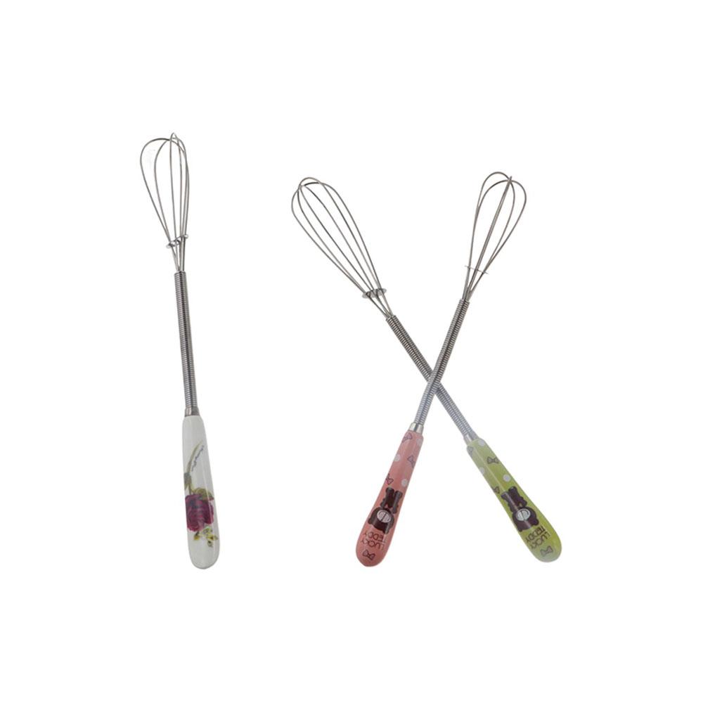 Rotary Baking Tools Kitchen Accessories Cook Cartoon Egg Beater Stirring Whisk Blender Egg Mixer