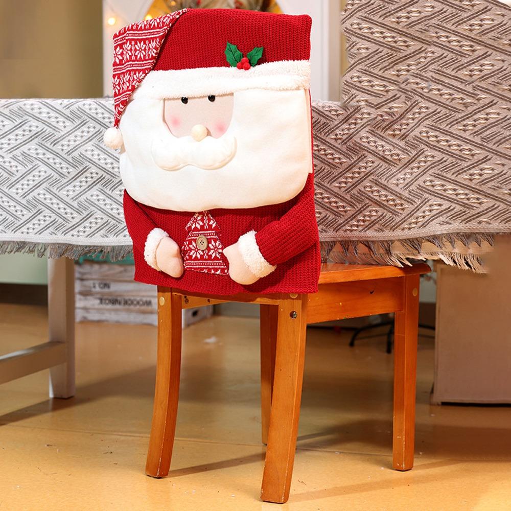 

Защитный чехол для сиденья обеденного стула, рождественский декоративный чехол для стульев, новый год style 6
