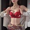 Natal Year Red Thickened Half Cup Shows a Large Half Cup Non-slip and Seamless Strapless Bra Cover