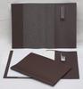 Recyklovaná hovězí kůže A4 obal na knihu/zápisník v prezentační krabičce Obal na zápisník kompatibilní s formátem A4 Obal na knihu kompatibilní s A4 zápisníkem vyrobený z recyklovaného