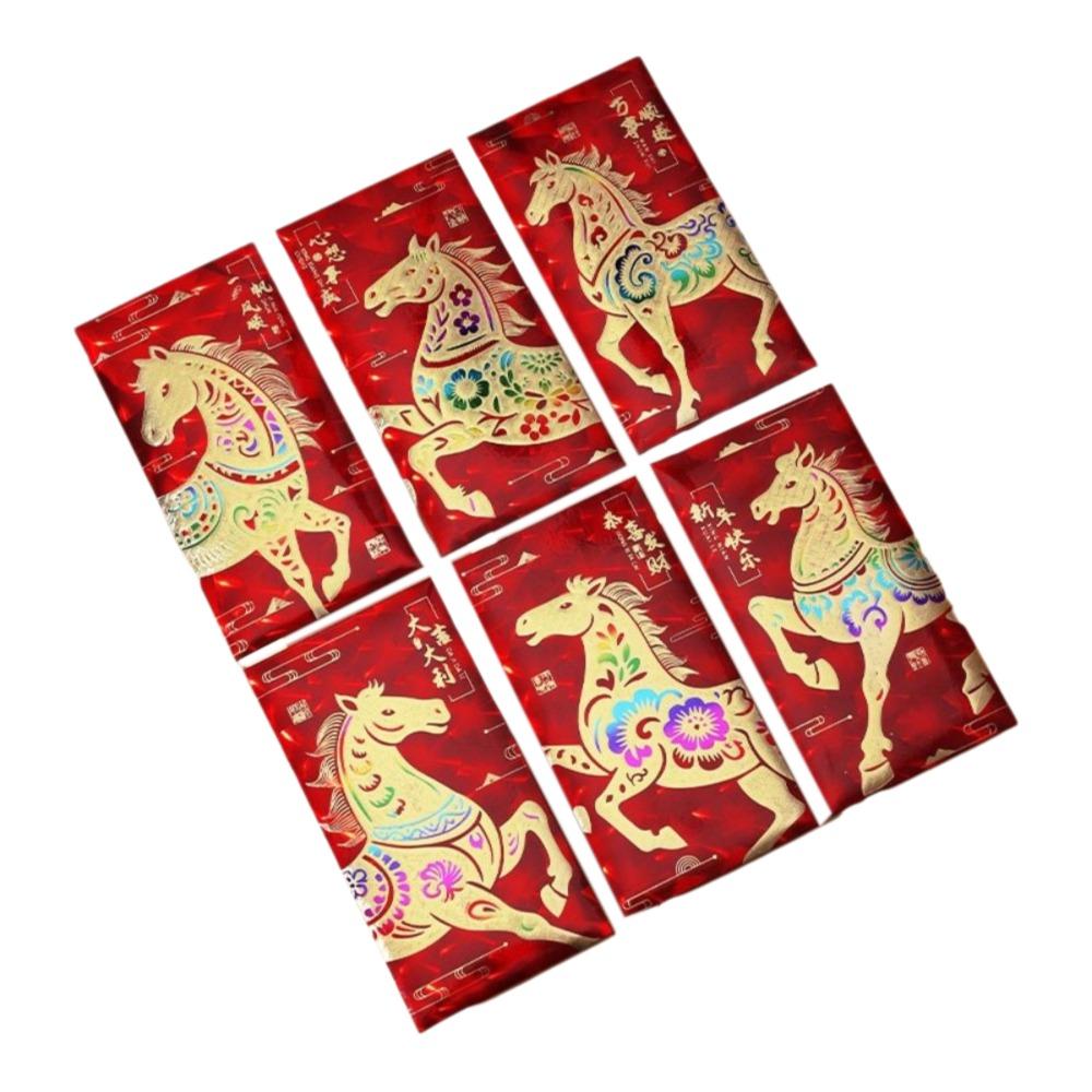 6Pcs Traditional New Year Money Envelope Chinese Style Lucky Money Bag  Chinese New Year