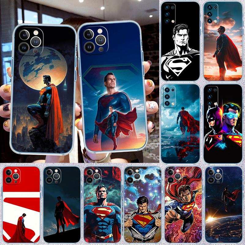 Superman Transparent Phone Case for Motorola Moto Edge 20 30 40 50 S30 Fusion Ultra Pro Neo Lite + G200 G23