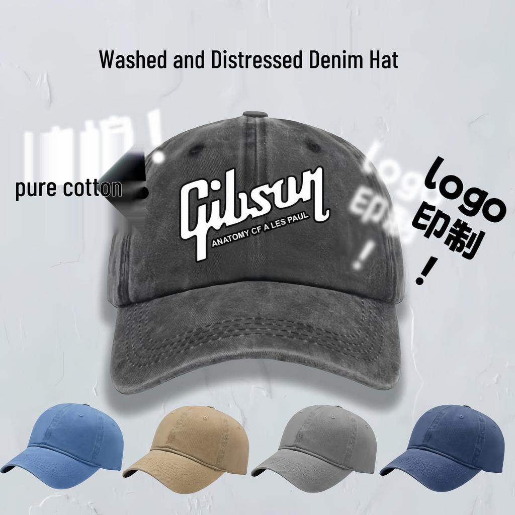 Retro Distressed Embroidered Duckbill Baseball Cap Sunshade for Men