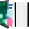 Office Desk Accessories 2pcs Computer Monitor Memo Board Message Board Transparent Acrylic Side Panel Sticky Note Board Left and Right Computer Note