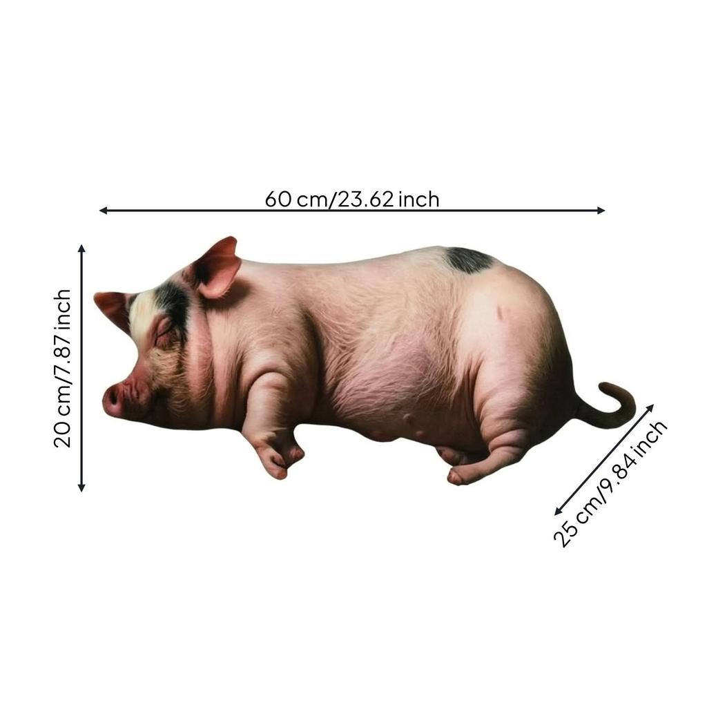 Cartoon Pig Stuffed Animal Cuddly Soft Toy Huggable for Imaginative Play