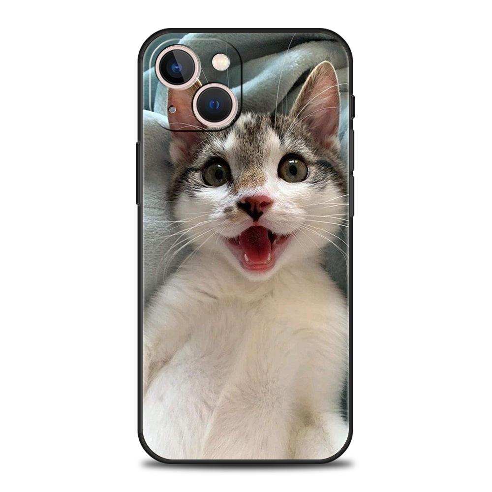 

Cute British Shorthair Cat Art Phone Case for iPhone 17 16 15 14 13 12 11 Series Pro Max Plus Double Layer Protection iphone 17 ProMax