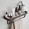 30-50CM Brushed Gold Glass Shelf  Aluminum Bathroom Storage Holder Bath Shower Shelf  Bathroom Shelf Mirror Wall Tray Towel Bar