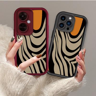 Zebra-Muster bedruckte modische Hülle, flexible, weiche Silikon-TPU-Hülle, vollständige Rückseitenabdeckung für Xiaomi Redmi, Samsung Infinix