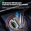 Super fast charging pull tab dual USB car charger, Type - C+PD adapter, 30WPD charger+QC/PD+PD car charger QC 3.0