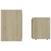 Coffee Table Set Sonoma Oak 48 X 30 X 45 Cm Particleboard