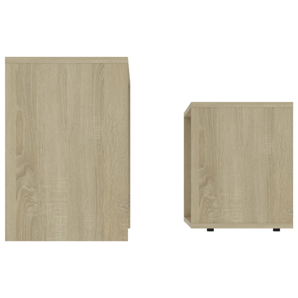 Coffee Table Set Sonoma Oak 48 X 30 X 45 Cm Particleboard